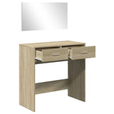 Dressing Table with Mirror Sonoma Oak 80x39x80 cm 840704