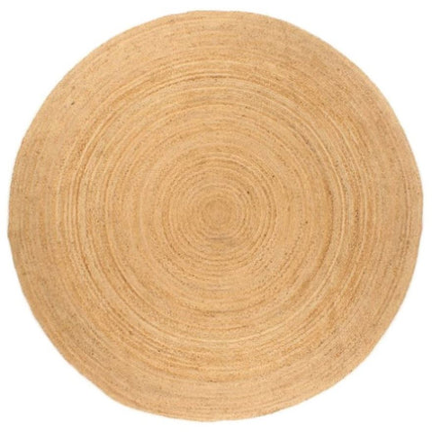 Area Rug Braided Jute 210 cm Round 343585