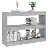 Book Cabinet/Room Divider Concrete Grey 100x30x72 cm 811740