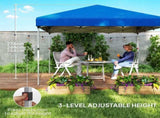 3 x 3 Pop Up Gazebo, UPF 30 with 2 Sidewalls, Leg Weight Bags and Wheeled Bag, Height T3398P325179