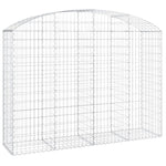 Arched Gabion Basket 200x50x140/160 cm Galvanised Iron 153477