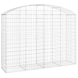 Arched Gabion Basket 200x50x140/160 cm Galvanised Iron 153477