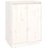 Shoe Cabinet White 60x35x80 cm Solid Wood Pine 813531