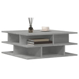 ZNTS Coffee Table Concrete Grey 70x70x29 cm Engineered Wood 840747