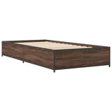 Bed Frame without Mattress Brown Oak 90x190 cm Single 845120