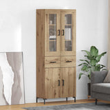 Highboard with Drawer 2 pcs Artisan Oak Engineered Wood 3415951