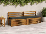2-Piece Bench Cushions SOEST 2 pcs 100% Polyester Anthracite 949853