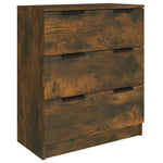 3 Piece Sideboards Smoked Oak Engineered Wood 3115801