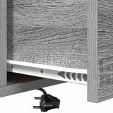 Bedside Cabinet with Drawer 2 pcs Grey Sonoma 42 x 41 x 56 cm 859437