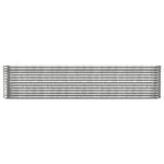 Garden Raised Bed Galvanised Steel 332x40x68 cm Silver 318912