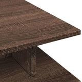 Coffee Table Brown Oak 102x55x35 cm Engineered Wood 848016