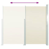 Retractable Side Awning 140 x 300 cm Cream 45354