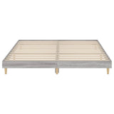 Bed Frame without Mattress Grey Sonoma 200x200 cm Engineered Wood 832011