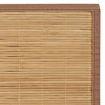 Rug Bamboo 160x230 cm Brown 245823