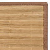 Rug Bamboo 160x230 cm Brown 245823