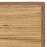 Rug Bamboo 160x230 cm Brown 245823