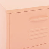 Storage Cabinet Pink Steel Standard Adjustable Feet 336184