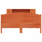 Bookcase Bed without Mattress Wax Brown 160x200cm Solid Wood Pine 3323061