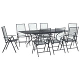 Garden Dining Set 9 pcs Anthracite 212 x 90 x 76 cm 3429143
