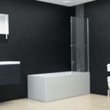 144678 Folding Shower Enclosure 2 Panels ESG 95x140 cm