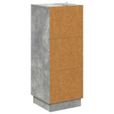 Drawer Cabinet Concrete Grey 33 x 34.5 x 87 cm Engineered Wood 895308