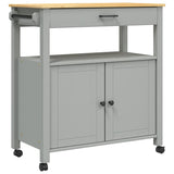 Kitchen Trolley MONZA 84x40x88.5 cm Solid Wood Pine 376107