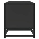 TV Cabinet Black 120x35x41 cm Engineered Wood and Metal 848839