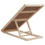Dog Ramp Grey 100x40 cm Solid Wood Fir 172417