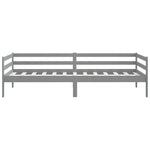 Day Bed without Mattress Grey Solid Wood Pine 90x200cm 806932