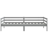 Day Bed without Mattress Grey Solid Wood Pine 90x200cm 806932