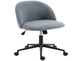 Teddy Fleece Office Chair with Wheels - Grey T3398P425005