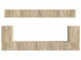 TV Cabinet Set Wall-mounted 5 pcs Sonoma Oak Engineered Wood 3409089