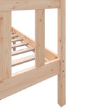 3101343 Bed Frame without Mattress Solid Wood 120x200 cm