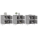 Sideboards 3 pcs Grey Sonoma Engineered Wood 3190203