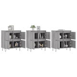 Sideboards 3 pcs Grey Sonoma Engineered Wood 3190203