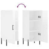 Sideboard High Gloss White 34.5x34x90 cm Engineered Wood 828550