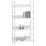 4-Layer Book Shelf White 60x27.6x124.5 cm Engineered Wood 288224