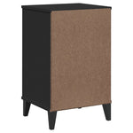 ZNTS Bedside Cabinet VIKEN Black Engineered Wood 374912