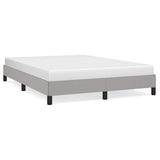 Bed Frame without Mattress Light Grey 135x190 cm Double Fabric 349824