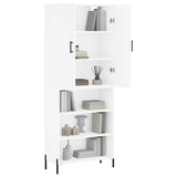 Highboard White 69.5x34x180 cm Engineered Wood 3196075