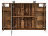 Bathroom Mirror Cabinet with Shelf Old Wood 80 x 14.5 x 70 cm 889117