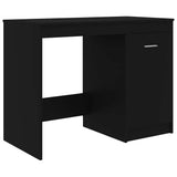 801797 Desk Black 100x50x76 cm Engineered Wood