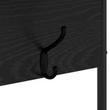 Coat Stand with Shoes Bench Black Oak 100 x 32 x 180.5 cm 8012032