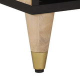 TV Cabinet 100x33x46 cm Solid Wood Mango 358264