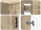 3 Piece Bathroom Cabinet Set UTRECHT Engineered Wood 3417893