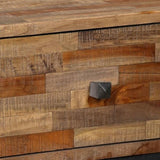 Side Cabinet with 6 Drawers Solid Reclaimed Teak 70x30x76 cm 245405