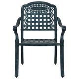 Garden Chair 2 pcs Green 55 x 56.5 x 91cm Aluminium 42002373