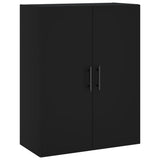 Wall Mounted Cabinet Black 69.5x34x90 cm 828445