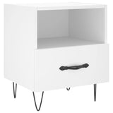 ZNTS Bedside Cabinets 2 pcs White 40x35x47.5 cm Engineered Wood 827421