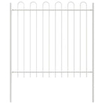 Garden Fence White 3.4 x 1.5 m Powder-coated steel 3334047